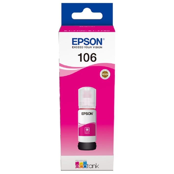 Epson Мастило 106 EcoTank, Magenta