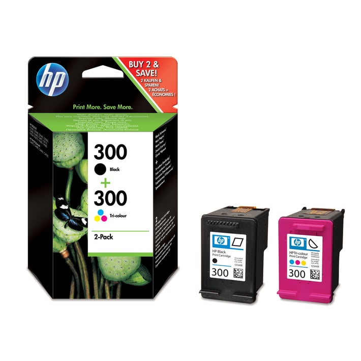 HP ГЛАВА COMBO PACK CN637EE BK+COL No300