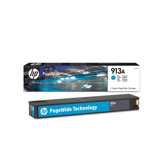 HP Патрон F6T77AE, 913A, PW 452/477, 3000 страници/5%, Cyan