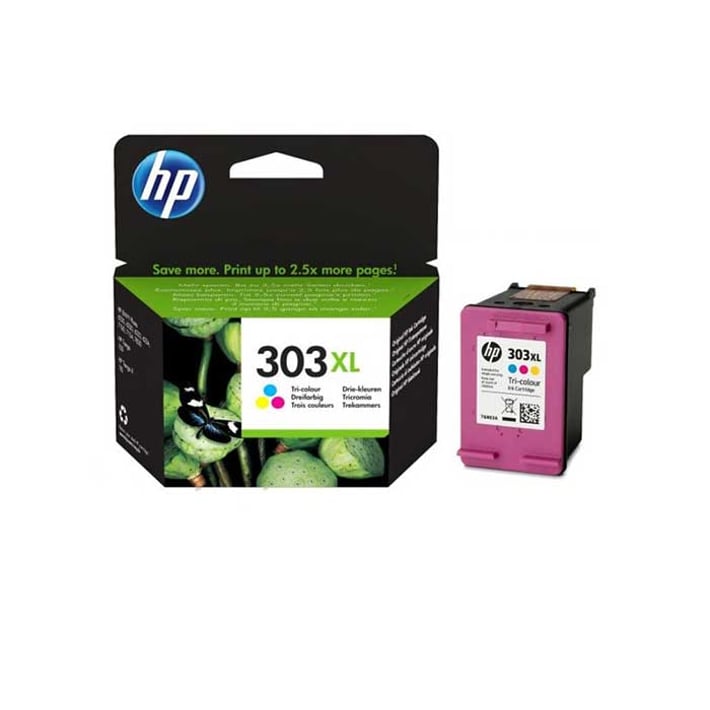 HP Патрон T6N03AE, No303XL, 415 страници/5%, Color
