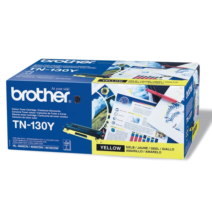 Brother Тонер TN130, HL4040/DPC9040, 1500 страници/5%, Yellow