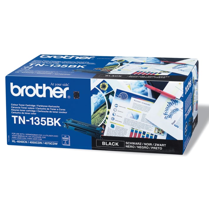 Brother Тонер TN-135BK, 5000 страници, Black