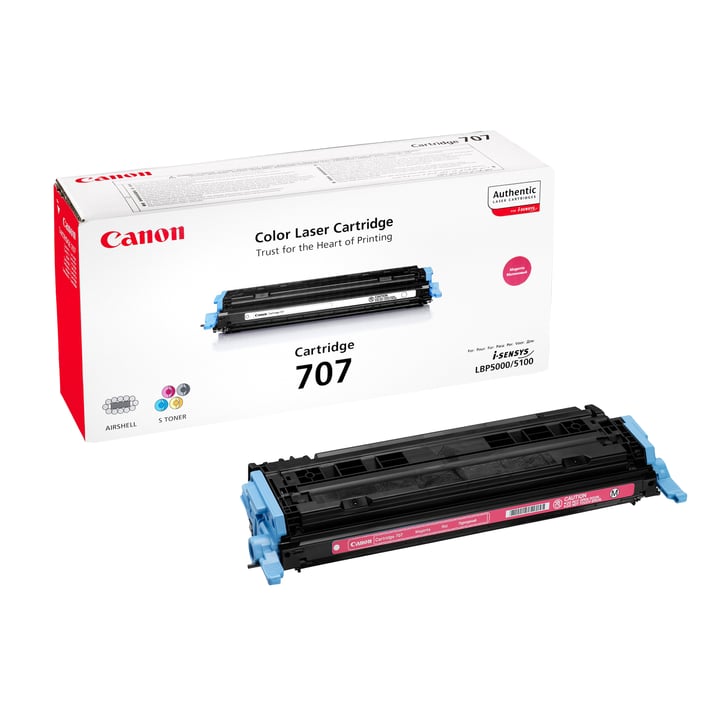 Canon Тонер 707M, LBP5000, 2000 страници/5%, Magenta