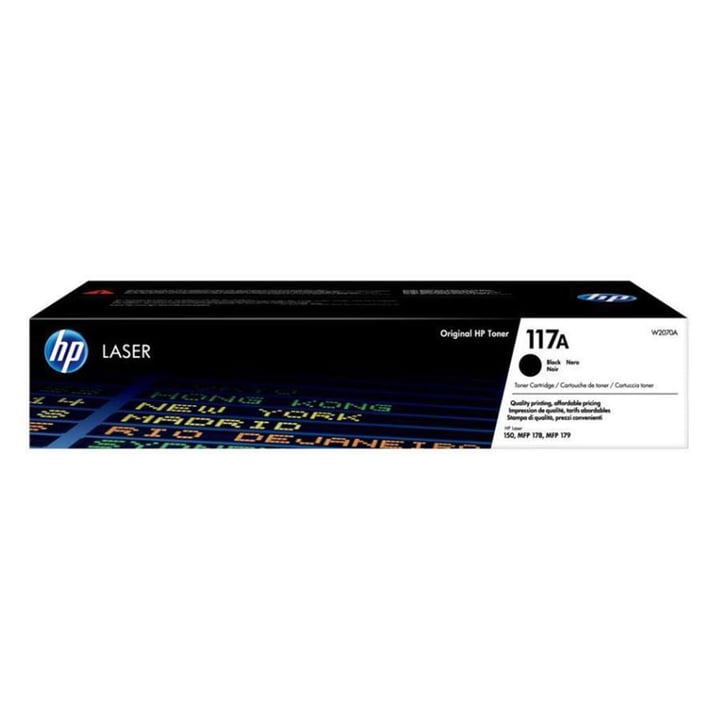 HP Тонер W2070A, 117A, 1000 страници/5%, Black