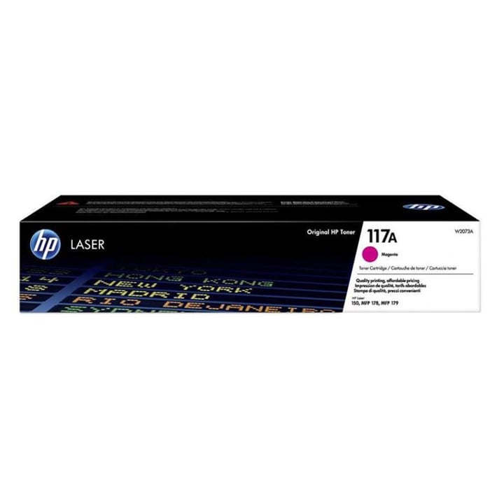 HP Тонер W2073A, 117A, 700 страници/5%, Magenta