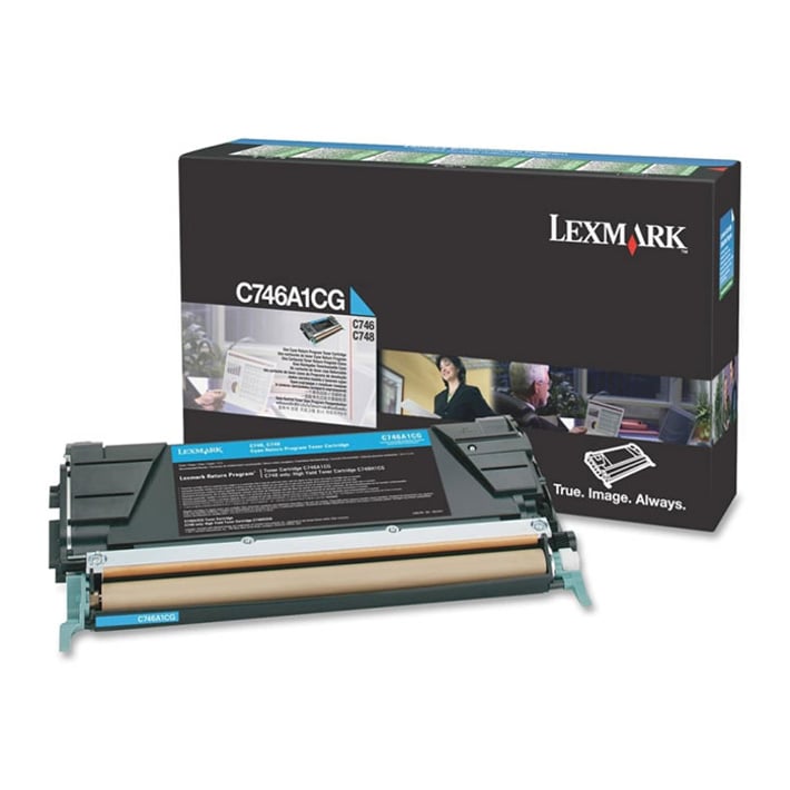 Lexmark Тонер C746A1CG, 7000 страници/5%, Cyan