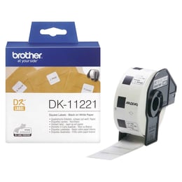 Brother Етикети за термопринтер, квадратни, 23 х 23 mm, 1000 броя