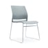 RFG Посетителски стол Gardena M, пластмасов, сива седалка, сива облегалка, 4 броя в комплект