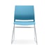 RFG Посетителски стол Gardena M, пластмасов, синя седалка, синя облегалка, 4 броя в комплект