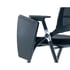 RFG Посетителски стол Swiss Table M, дамаска и меш, черна седалка, черна облегалка, 2 броя в комплект