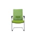 RFG Посетителски стол Snow M, зелена седалка, зелена облегалка, 2 броя в комплект