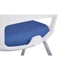 RFG Посетителски стол Sweet Chrome White, син, 4 броя в комплект
