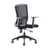 RFG Работен стол Siena W, дамаска и меш, черна седалка, черна облегалка, 2 броя в комплект