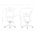 RFG Работен стол Smart W, дамаска и меш, тъмносива седалка, сива облегалка