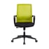 RFG Работен стол Smart W, дамаска и меш, черна седалка, зелена облегалка