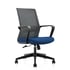 RFG Работен стол Smart W, дамаска и меш, синя седалка, сива облегалка