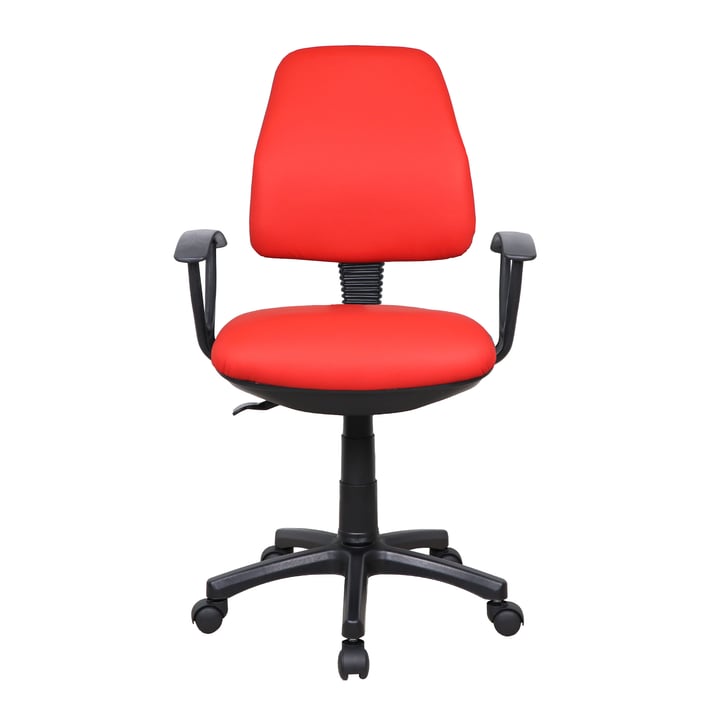Работен стол Work@Smart, екокожа, червен