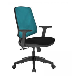 RFG Работен стол Joy 060 W, синя облегалка, черна седалка