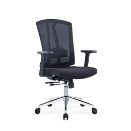 RFG Работен стол Primo Lux Chrome W, черен