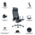 RFG Директорски стол Lider HB, екокожа, черна седалка, черна облегалка