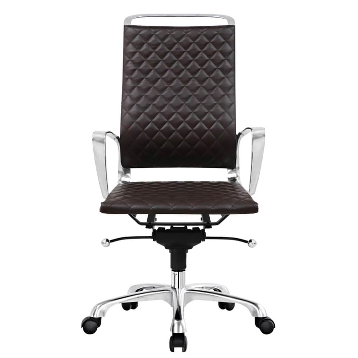 RFG Директорски стол Ell HB, екокожа, кафява седалка, кафява облегалка