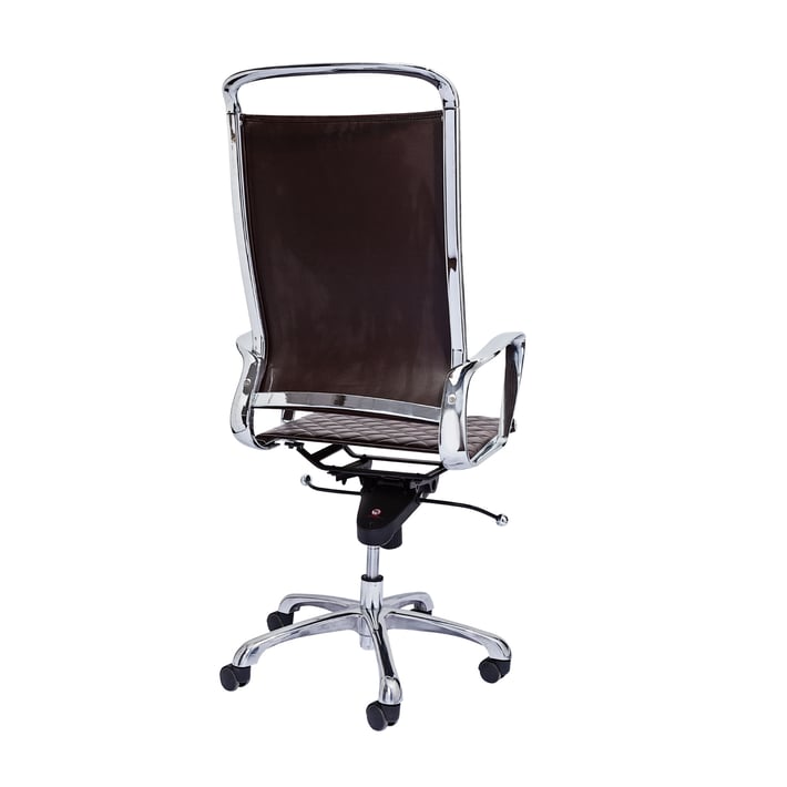 RFG Директорски стол Ell HB, екокожа, кафява седалка, кафява облегалка