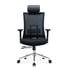 RFG Директорски стол Luxe HB Chrome, черна седалка, черна облегалка