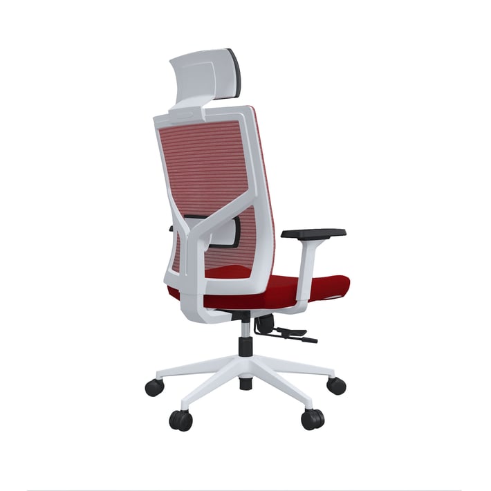 RFG Директорски стол Snow HB, червена седалка, червена облегалка