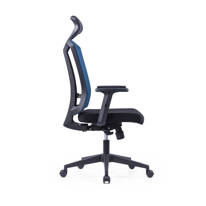 RFG Директорски стол Brixxen HB, черна седалка, тъмносиня облегалка