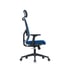 RFG Директорски стол Snow Black HB, тъмносиня седалка, тъмносиня облегалка