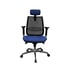 MJ Ергономичен стол Ada, директорски, синя седалка, черна облегалка