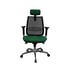 MJ Ергономичен стол Ada, директорски, тъмнозелена седалка, черна облегалка