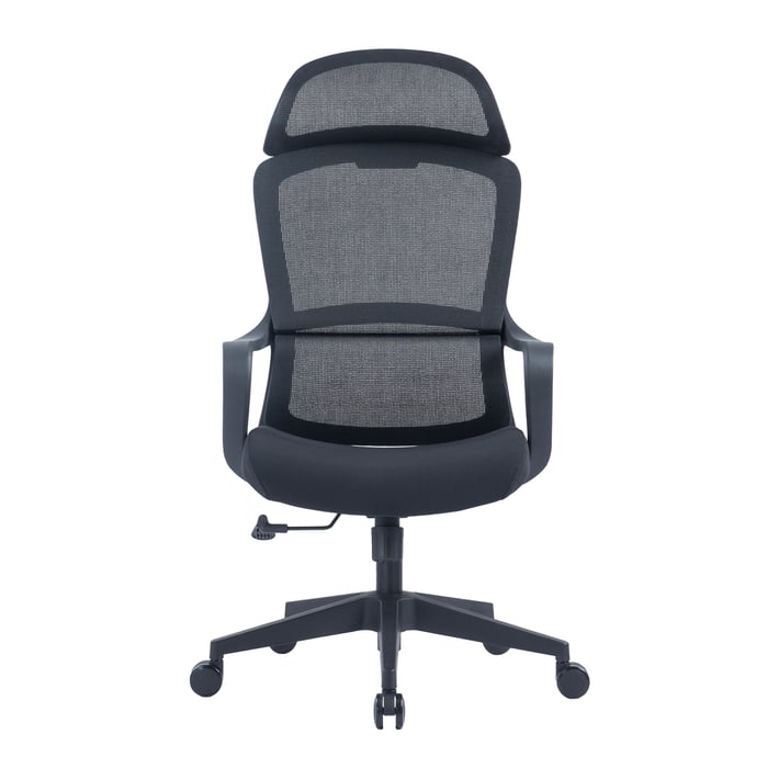 RFG Директорски стол Best HB, дамаска и меш, черна седалка, черна облегалка