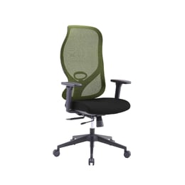 RFG Директорски стол STAR HB, черна седалка, зелена облегалка