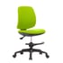RFG Детски стол Candy Foot Black, дамаска, зелена седалка, зелена облегалка