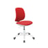RFG Детски стол Lucky White, дамаска, червена седалка, червена облегалка
