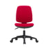RFG Детски стол Lucky Black, дамаска, червена седалка, червена облегалка