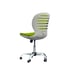 RFG Детски стол Flexy White, дамаска и меш, зелена седалка, зелена облегалка