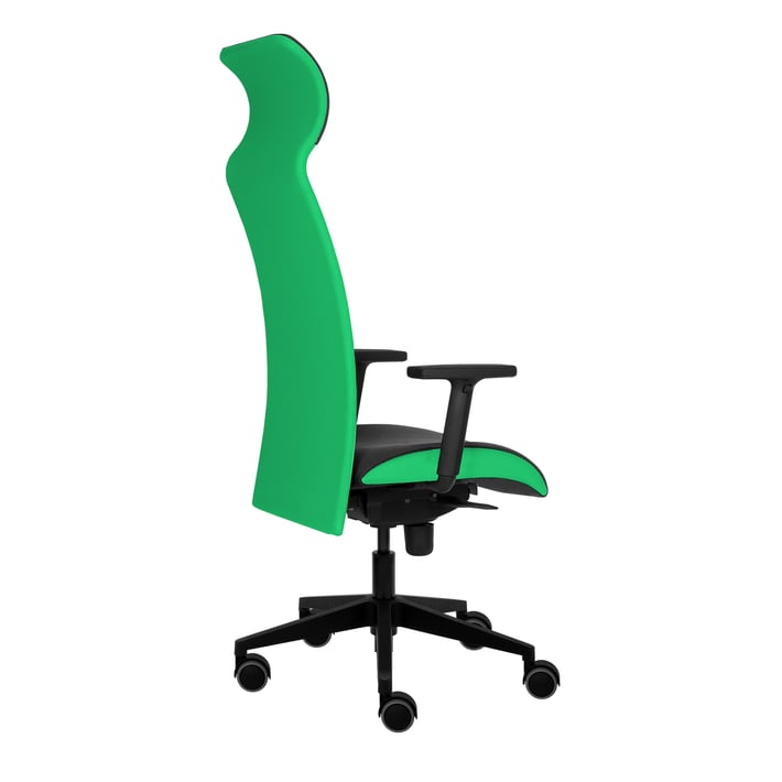 Tronhill Ергономичен стол Solium Executive, дамаска и меш, зелен