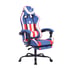 RFG Геймърски стол Max Game, екокожа, син и бял