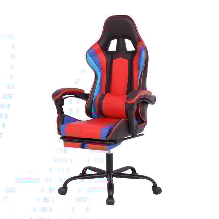 RFG Геймърски стол Max Game, екокожа, черно-червен, сглобена мостра