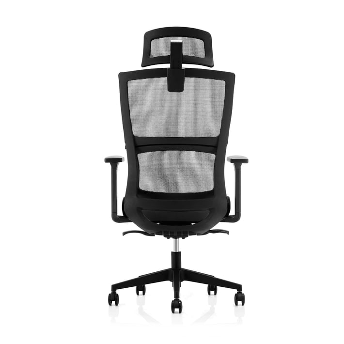 RFG Ергономичен стол Grove, дамаска и меш, черна седалка, сива облегалка