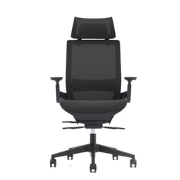 RFG Ергономичен стол Next HB, черна седалка, черна облегалка