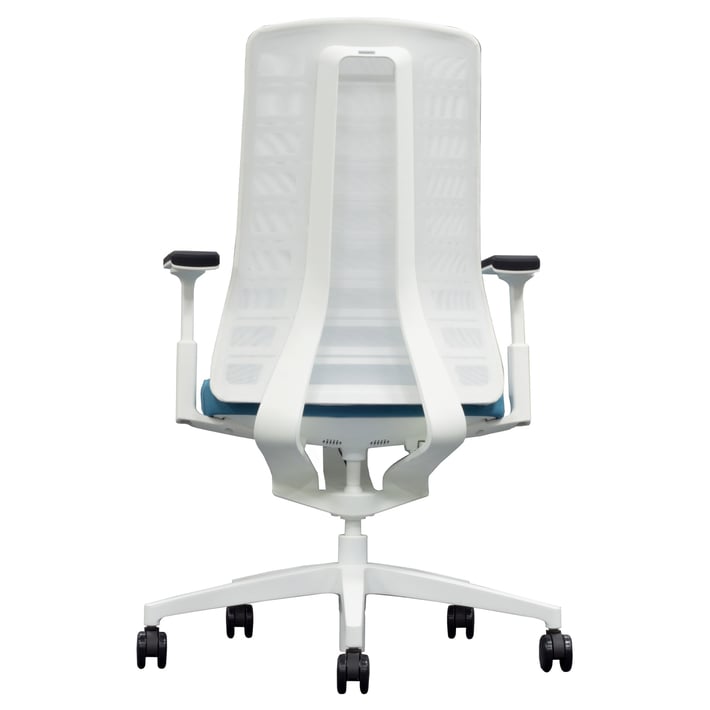 Interstuhl Eргономичен стол Pure PU213, бял/син пастел