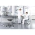 Bimos Лабораторен работен стол Labsit 9125, висок, черен и син