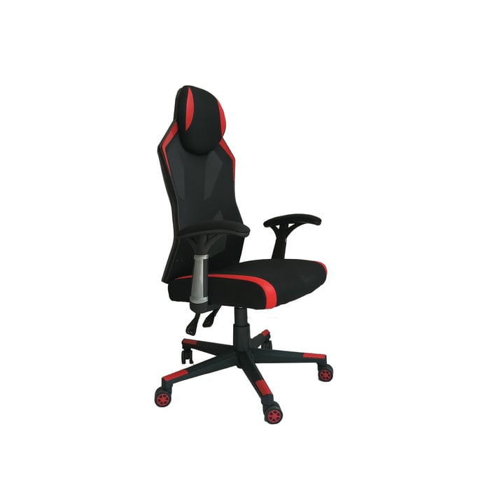 RFG Геймърски стол Soft Game, черно-червен