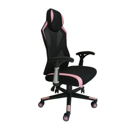 RFG Геймърски стол Soft Game, черно-розов