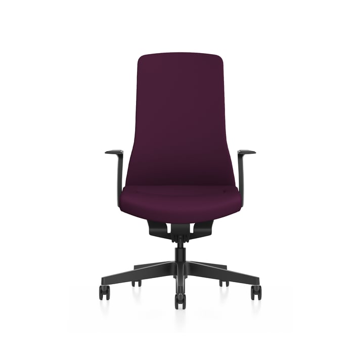 Interstuhl Ергономичен стол PU113, черно-лилав