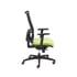MJ Ергономичен стол Passion, зелена седалка, черна облегалка