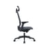 RFG Ергономичен стол Meteor X Black HB, сива седалка, сива облегалка